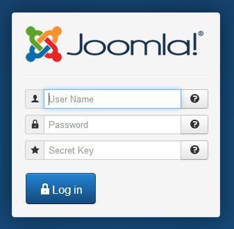 Joomla! Two Factor Authentication key