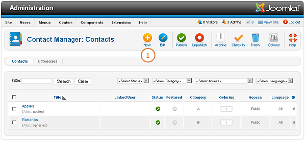 Creating a Contact Us page